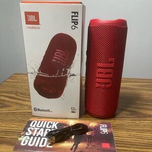JBL FLIP6 Portable Waterproof Speaker - Red